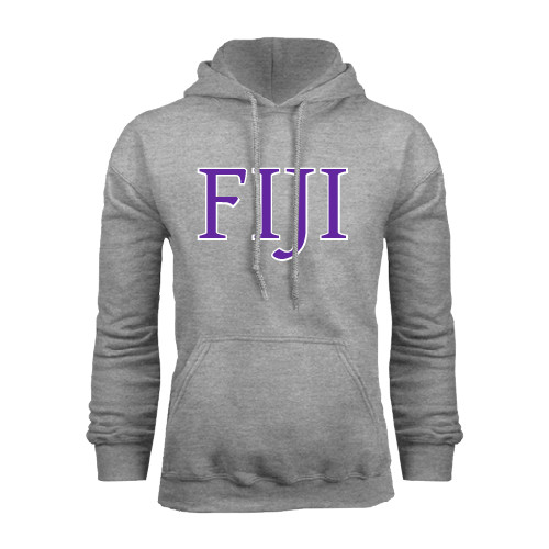 Grey Fleece Hoodie-FIJI Two Color