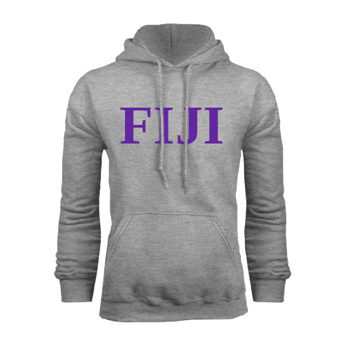 Grey Fleece Hoodie-FIJI Contemporary