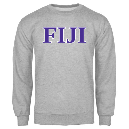 Grey Fleece Crew-FIJI Contemporary Two Color