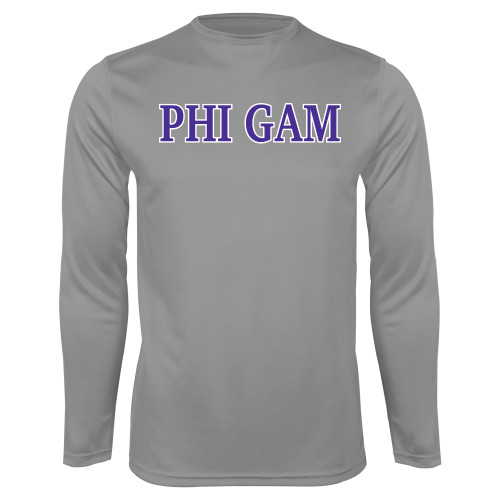 Steel Performance Longsleeve Shirt-Phi Gam Two Color