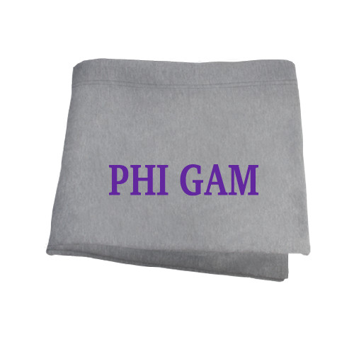  Grey Sweatshirt Blanket - Phi Gam