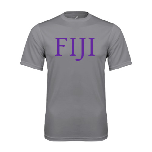 Grey Concrete Performance Tee-FIJI