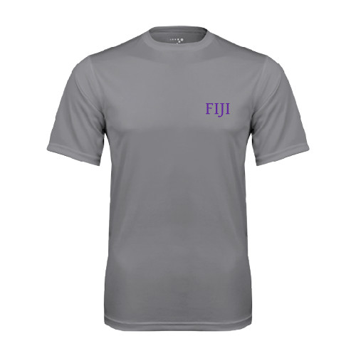 Grey Concrete Performance Tee-FIJI