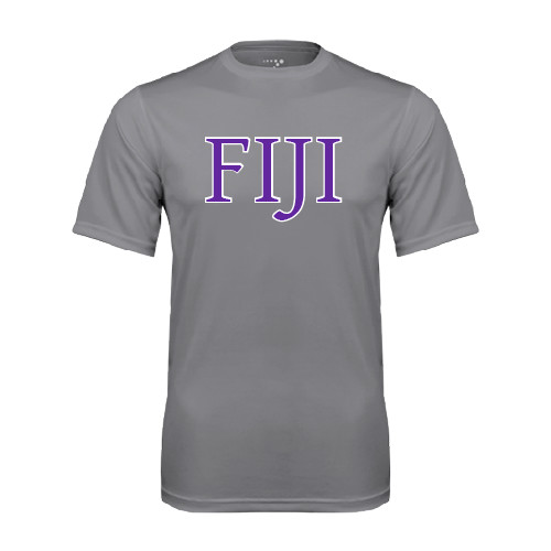 Grey Concrete Performance Tee-FIJI Two Color