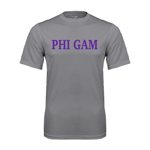 Grey Concrete Performance Tee-Phi Gam