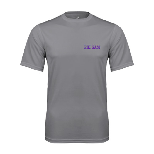 Grey Concrete Performance Tee-Phi Gam