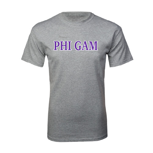 Grey T Shirt-Phi Gam Two Color