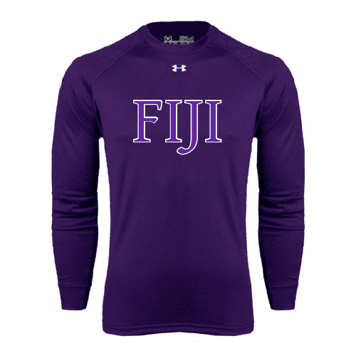 Under Armour Purple Long Sleeve Tech Tee-FIJI Two Color