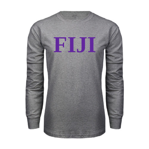 Grey Long Sleeve T Shirt-FIJI Contemporary