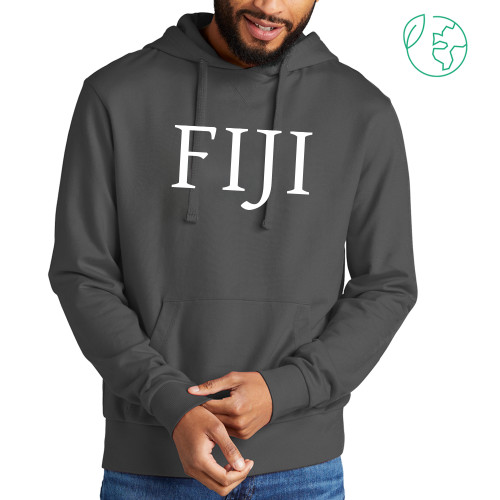  Allmade Dark Grey Organic French Terry Pullover Hoodie - FIJI