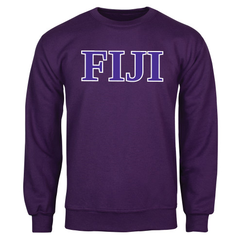 Purple Fleece Crew-FIJI Contemporary Two Color