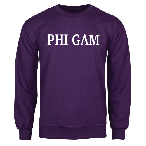 Purple Fleece Crew-Phi Gam