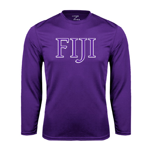 Purple Performance Long Sleeve Shirt-FIJI Two Color