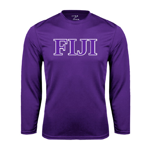 Purple Performance Long Sleeve Shirt-FIJI Contemporary Two Color