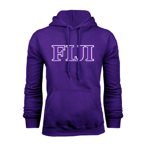 Purple Fleece Hoodie-FIJI Contemporary Two Color