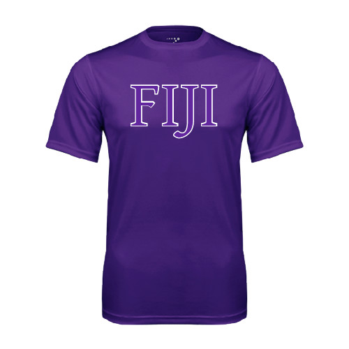 Purple Performance Tee-FIJI Two Color
