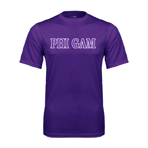 Purple Performance Tee-Phi Gam Two Color