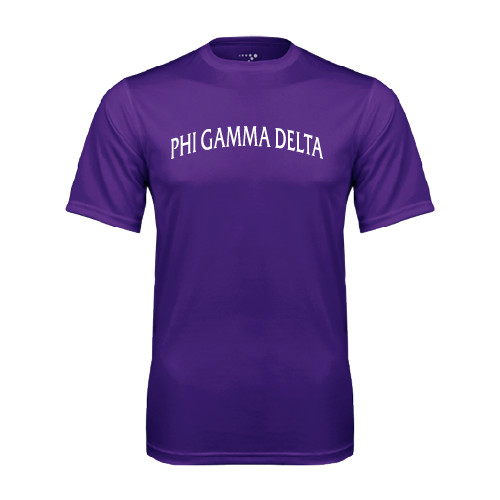 Purple Performance Tee-Arched Phi Gamma Delta