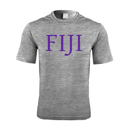  Grey Heather Performance Contender Tee - FIJI