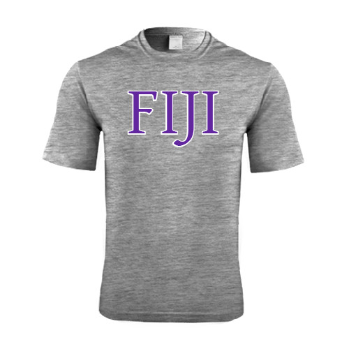  Grey Heather Performance Contender Tee - FIJI Two Color