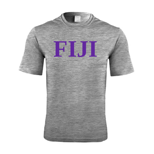  Grey Heather Performance Contender Tee - FIJI Contemporary