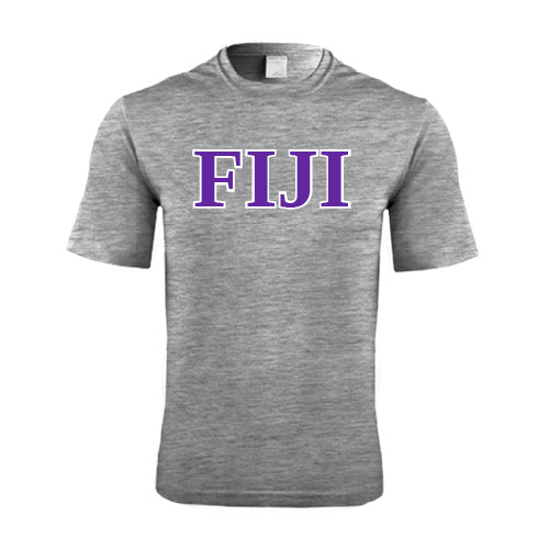  Grey Heather Performance Contender Tee - FIJI Contemporary Two Color