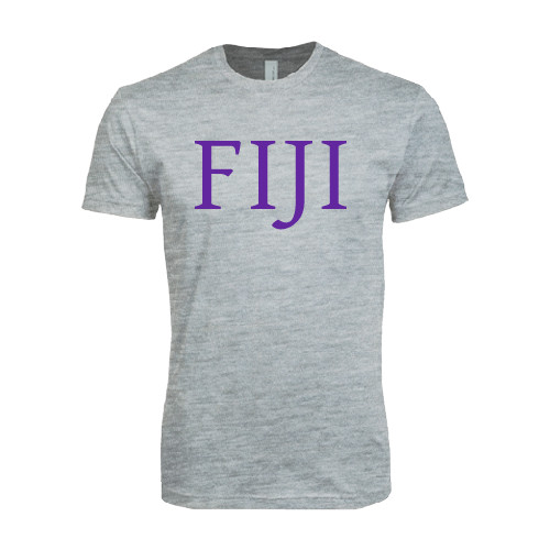  Next Level Heather Grey SoftStyle T Shirt - FIJI