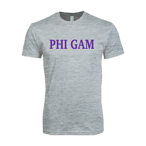  Next Level Heather Grey SoftStyle T Shirt - Phi Gam
