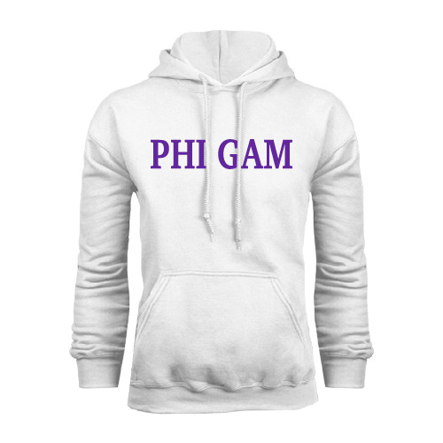  White Fleece Hoodie - Phi Gam