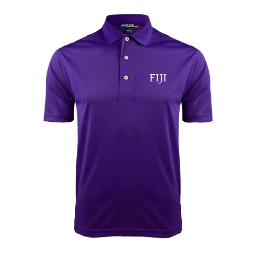 Purple Dry Mesh Polo-FIJI