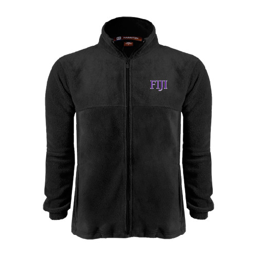 Black Fleece Full Zip Jacket-FIJI Two Color