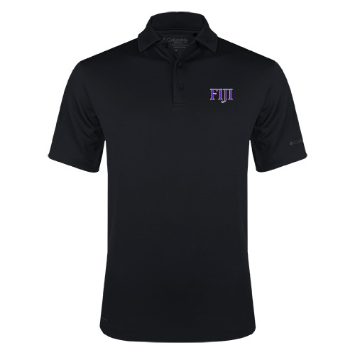Columbia Black Omni Wick Drive Polo-FIJI Two Color