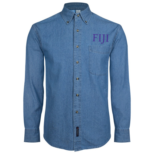 Denim Shirt Long Sleeve-FIJI