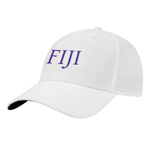  Callaway Performance White Front Crest Hat - FIJI