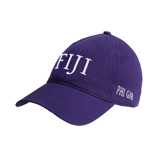 Purple Unstructured Adjustable Low Profile Hat-FIJI