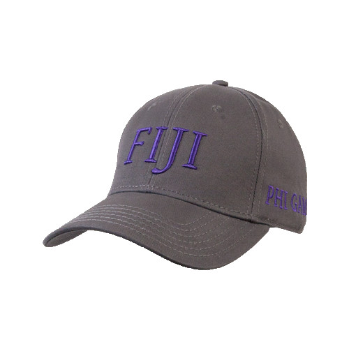 Charcoal Structured Adjustable Pro Style Hat-FIJI