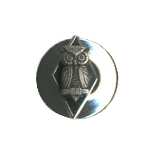  Silver Owl Lapel Pin