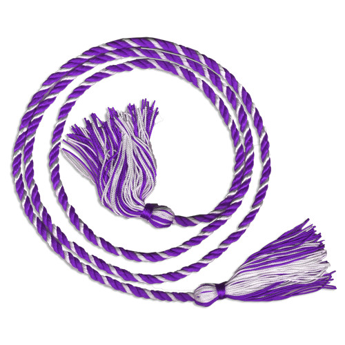  Purple/White Graduation Honor Cord