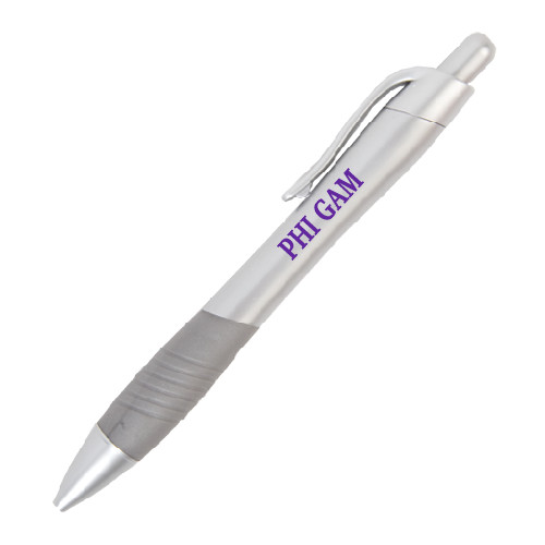  Metallic Mykonos Silver Pen - Phi Gam