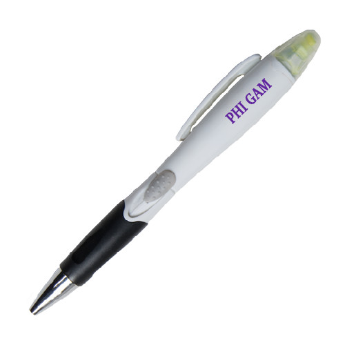  Blossom White Pen/Highlighter - Phi Gam