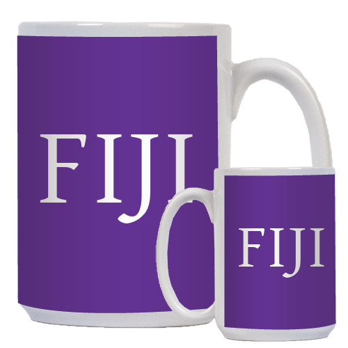 FIJI Full Color White Mug 15oz