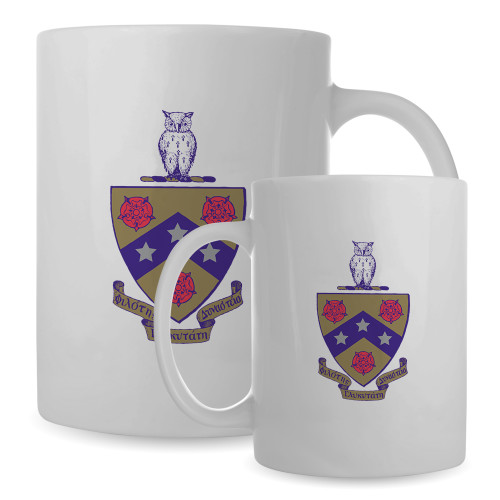  Full Color White Mug 15oz - Crest