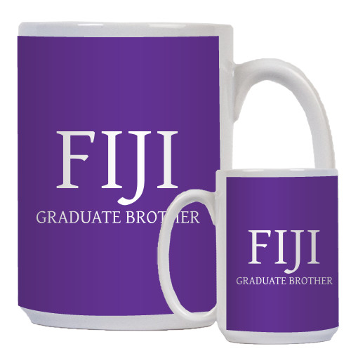 Full Color White Mug 15oz-FIJI Graduate Brother