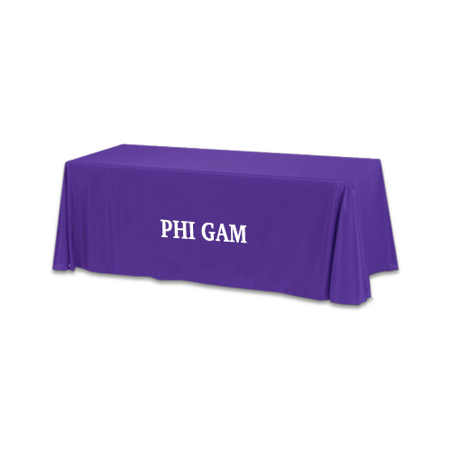  Purple 6 foot Table Throw - Phi Gam