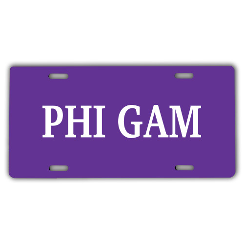 License Plate - Phi Gam