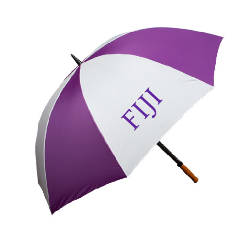  64 Inch Purple/White Umbrella - FIJI
