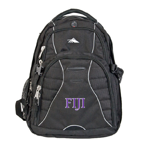 High Sierra Black Swerve Computer Backpack-FIJI Two Color