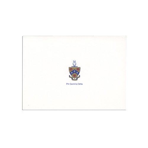  Phi Gamma Delta Folded Cards w/Env 25/pkg