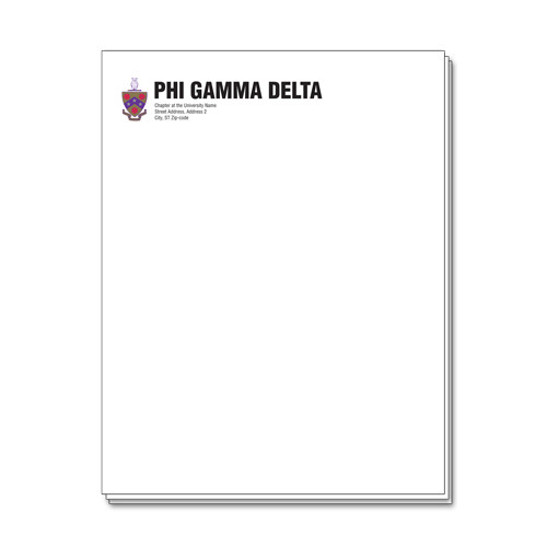  Chapter Letterhead