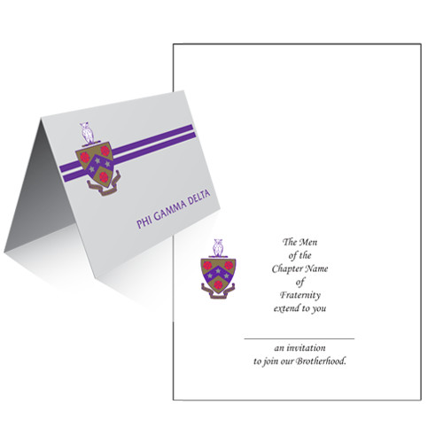  Personalized Folded Bid Card 6.5X4.5 w/ Blank Envelope